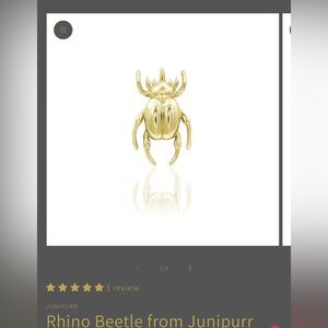 Junipurr Jewelry 14k gold threadless end